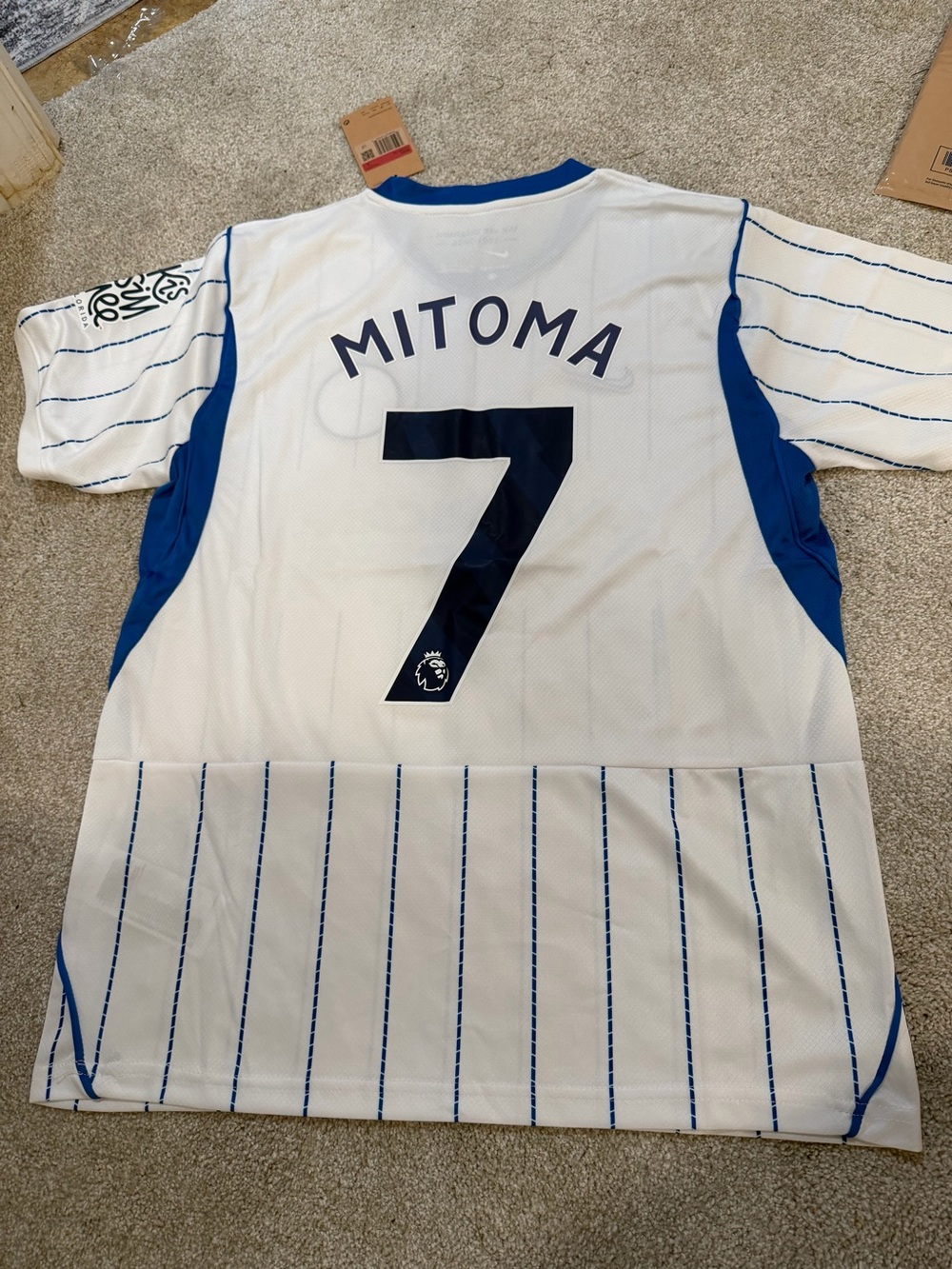 Mitoma #7 Brighton and hove Albion Japanese player slim fit premier league shirt